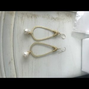 triangular gold hoops